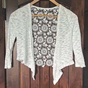 White Flower Cardigan
